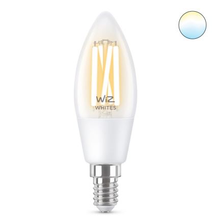 LED-pære dæmpbar FILAMENT C35 E14/4,9W/230V 2700-6500K CRI 90 Wi-Fi - WiZ