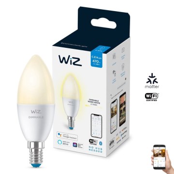 LED-pære dæmpbar C37 E14/4,9W/230V 2700K CRI 90 Wi-Fi - WiZ