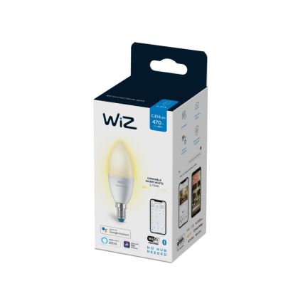 LED-pære dæmpbar C37 E14/4,9W/230V 2700K CRI 90 Wi-Fi - WiZ