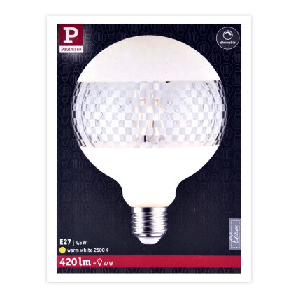 LED-pære dæmpbar CLASSIC G125 E27/4,5W/230V 2600K - Paulmann 28742