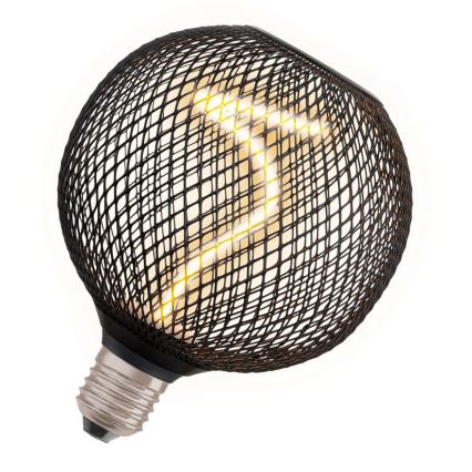 LED-pære dæmpbar DECOR FILAMENT G125 E27/3,5W/230V 1800K sort - Osram