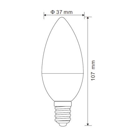 LED-pære dæmpbar E14/5W/230V 3000K - Globo