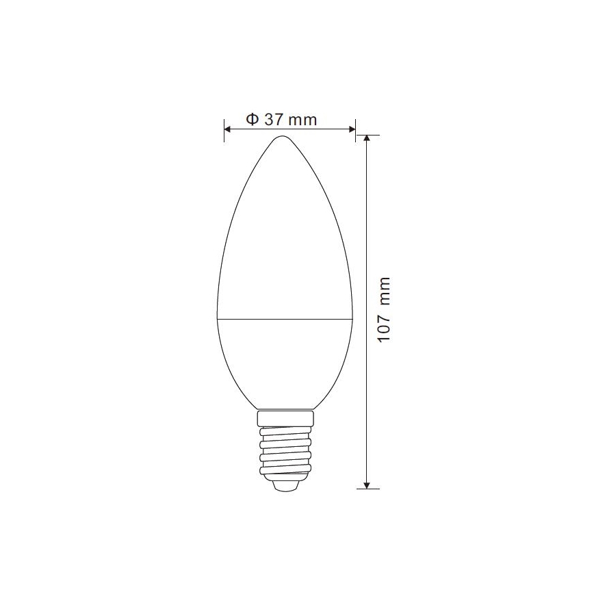 LED-pære dæmpbar E14/5W/230V 3000K - Globo