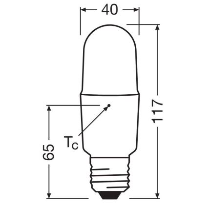 LED-pære dæmpbar E27/11W/230V 2700K CRI 90 - Osram