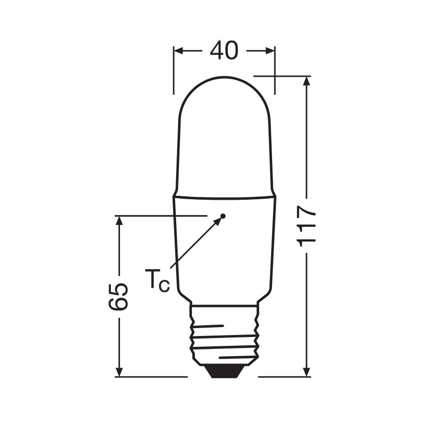 LED-pære dæmpbar E27/11W/230V 2700K CRI 90 - Osram