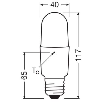 LED-pære dæmpbar E27/11W/230V 6500K CRI 90 - Osram