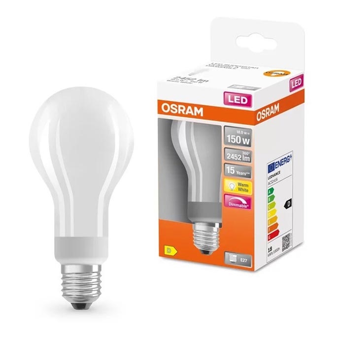 LED-pære dæmpbar E27/18W/230V 2700K - Osram