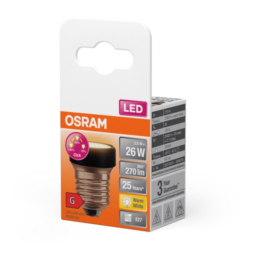 LED-pære dæmpbar E27/3,5W/230V 2700K - Osram