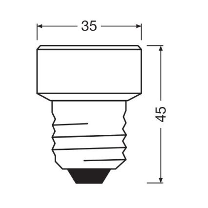LED-pære dæmpbar E27/3,5W/230V 4000K - Osram