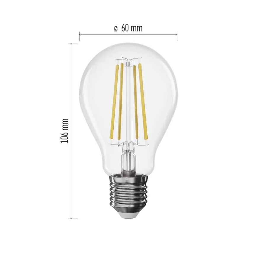 LED-pære dæmpbar FILAMENT A60 E27/7,5W/230V 4000K