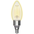 LED-pære dæmpbar FILAMENT C35 E14/4,5W/230V 2700-6500K Wi-Fi - Aigostar