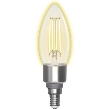 LED-pære dæmpbar FILAMENT C35 E14/4,5W/230V 2700-6500K Wi-Fi - Aigostar