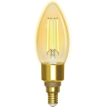 LED-pære dæmpbar FILAMENT C35 E14/4,5W/230V 2700-6500K Wi-Fi - Aigostar