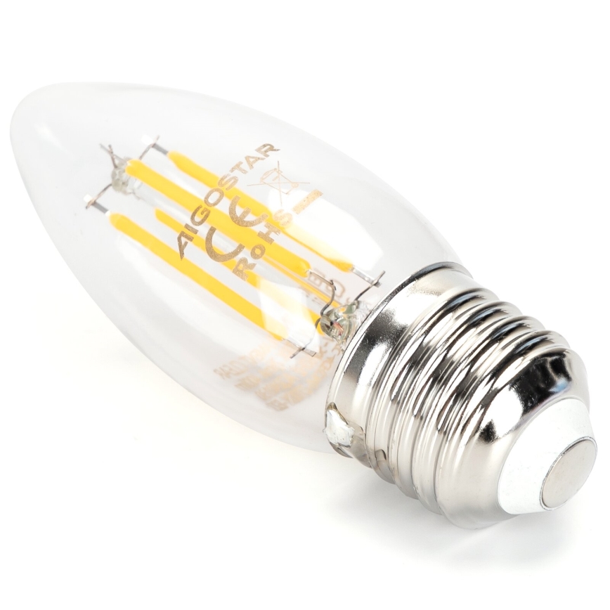 LED-pære dæmpbar FILAMENT C35 E27/4W/230V 2700K - Aigostar