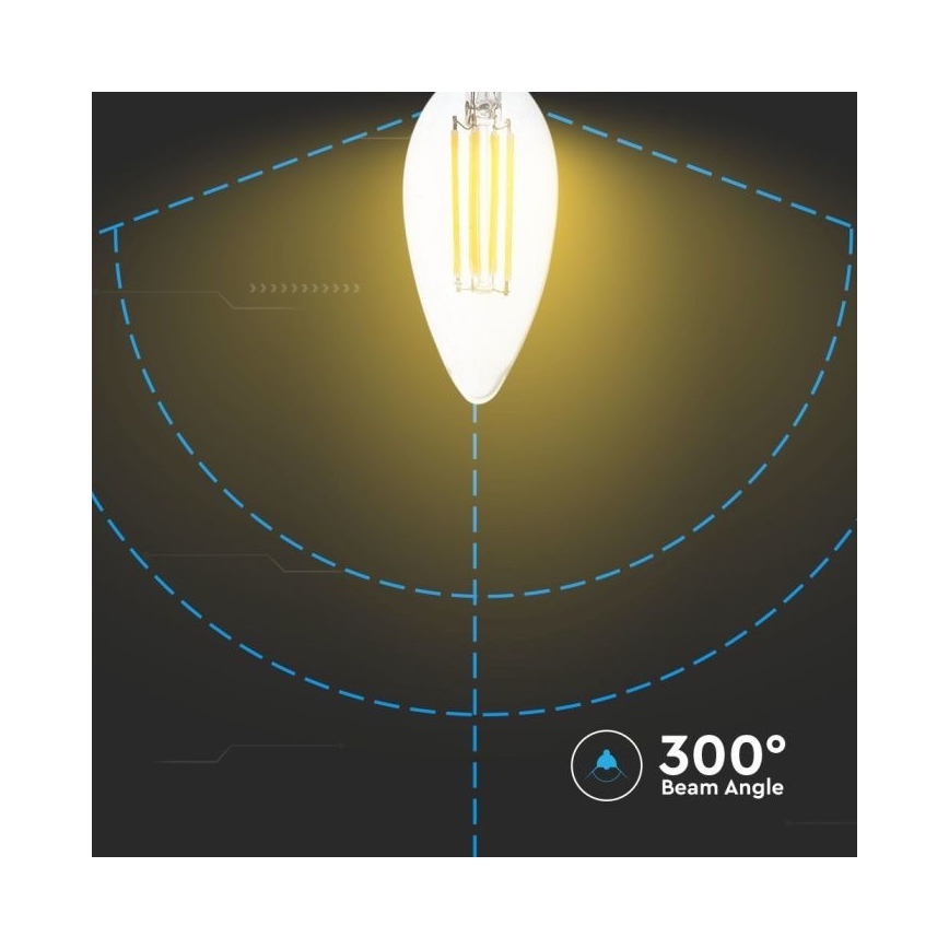 LED-pære dæmpbar FILAMENT E14/4W/230V 3000K