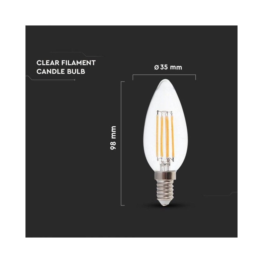 LED-pære dæmpbar FILAMENT E14/4W/230V 3000K