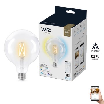 LED-pære dæmpbar FILAMENT G125 E27/7W/230V 2700-6500K CRI 90 Wi-Fi - WiZ