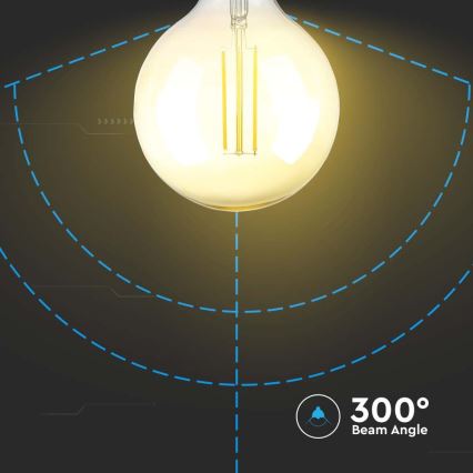 LED-pære dæmpbar FILAMENT G125 E27/8W/230V 2200K