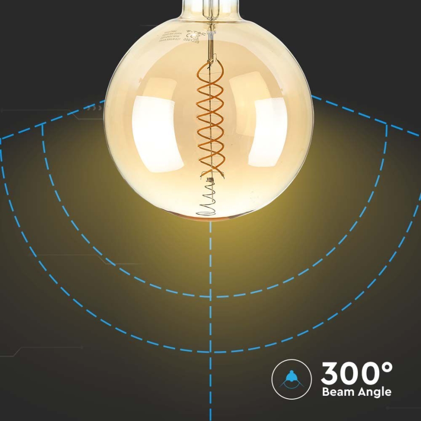LED-pære dæmpbar FILAMENT G200 E27/8W/230V 1800K