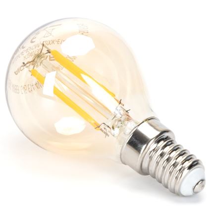 LED-pære dæmpbar FILAMENT G45 E14/4W/230V 2200K - Aigostar