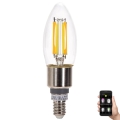 LED-pære dæmpbar FILAMENT MESH Smart C35 E14/4,5W/230V 2700-6500K - Aigostar