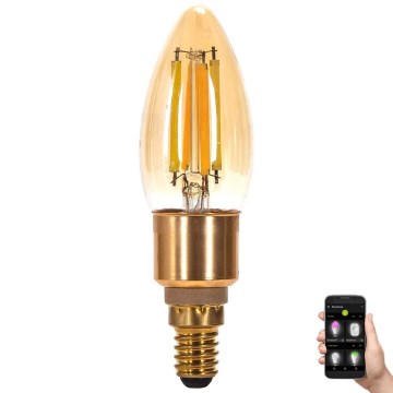 LED-pære dæmpbar FILAMENT MESH Smart C35 E14/4,5W/230V 2700-6500K - Aigostar