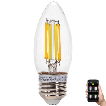 LED-pære dæmpbar FILAMENT MESH Smart C35 E27/4,5W/230V 2700-6500K - Aigostar