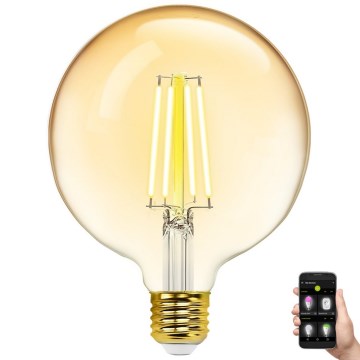 LED-pære dæmpbar FILAMENT MESH Smart G125 E27/6W/230V 2700-6500K - Aigostar