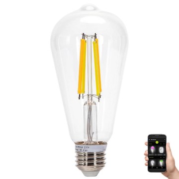 LED-pære dæmpbar FILAMENT MESH Smart ST64 E27/6W/230V 2700-6500K - Aigostar