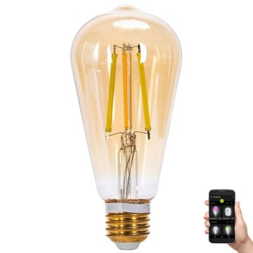LED-pære dæmpbar FILAMENT MESH Smart ST64 E27/6W/230V 2700-6500K - Aigostar