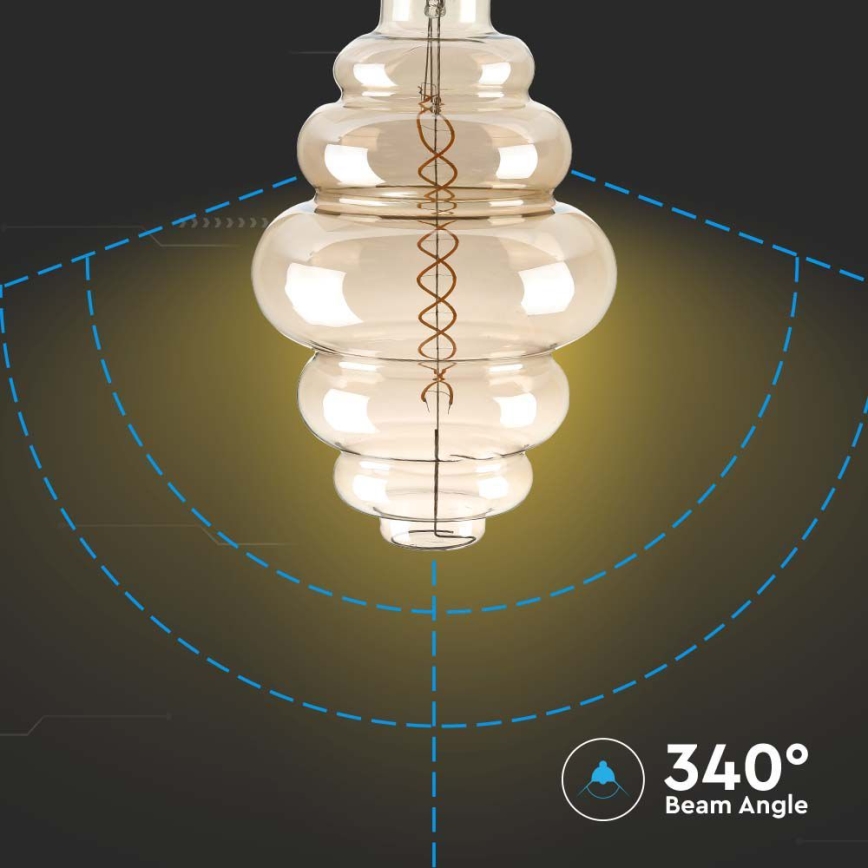 LED-pære dæmpbar FILAMENT S200 E27/8W/230V 1800K