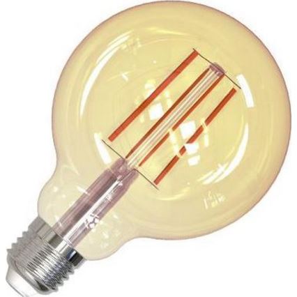 LED-pære dæmpbar FILAMENT VINTAGE G95 E27/12W/230V 2000K