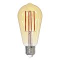 LED-pære dæmpbar FILAMENT VINTAGE ST64 E27/12W/230V 2000K
