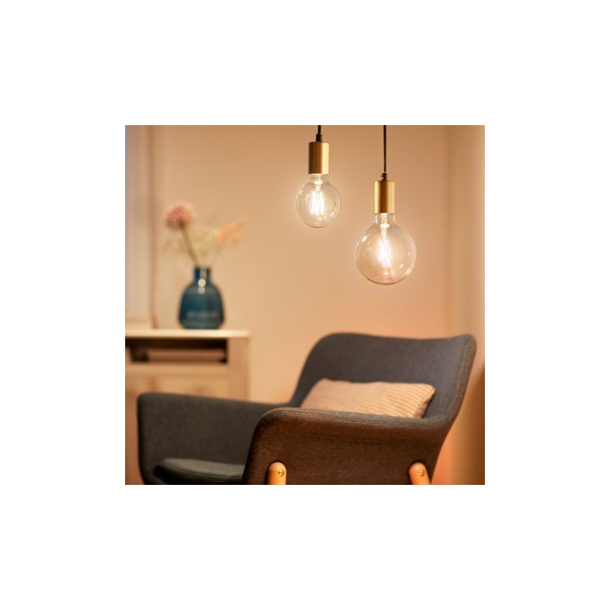 LED-pære dæmpbar FILAMENT G125 E27/7W/230V 2700-6500K CRI 90 Wi-Fi - WiZ