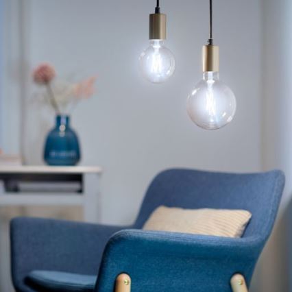 LED-pære dæmpbar FILAMENT G125 E27/7W/230V 2700-6500K CRI 90 Wi-Fi - WiZ