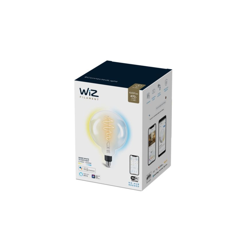 LED-pære dæmpbar FILAMENT G200 E27/6,5W/230V 2700-6500K CRI 90 Wi-Fi - WiZ