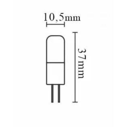 LED-pære dæmpbar G4/2W/12V 4000K