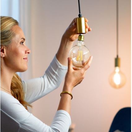 LED-pære dæmpbar FILAMENT G95 E27/6,7W/230V 2700-6500K CRI 90 Wi-Fi - WiZ