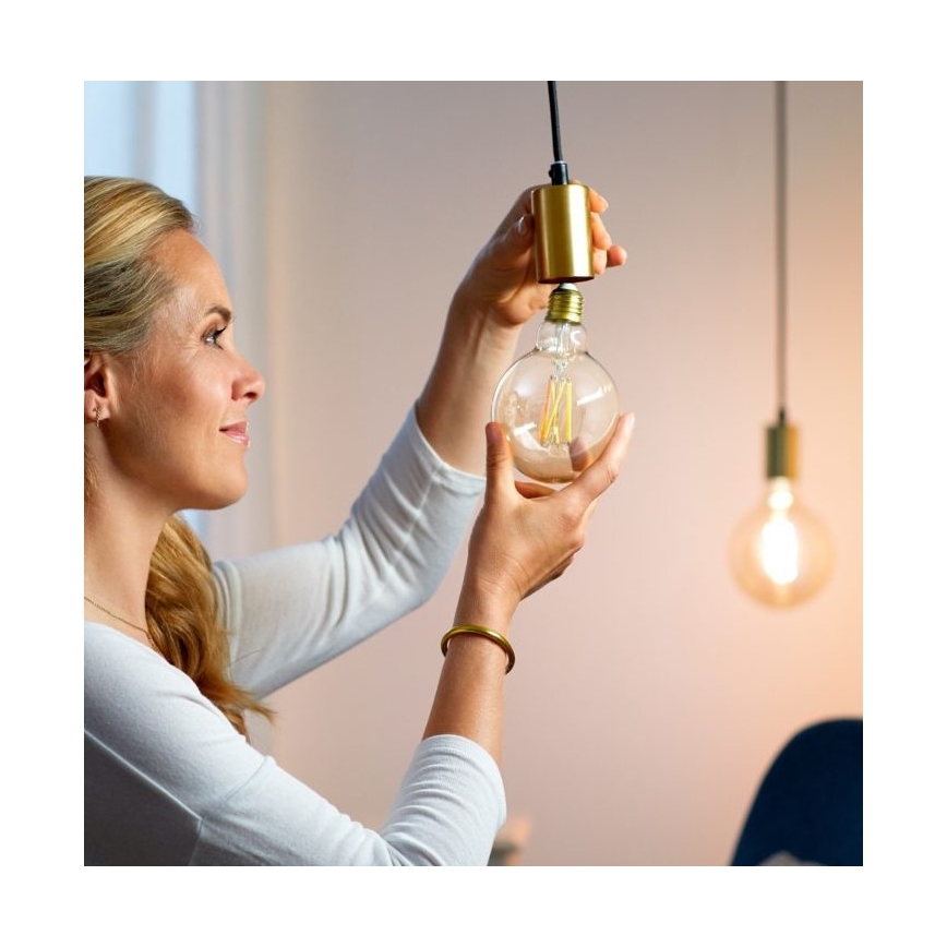 LED-pære dæmpbar FILAMENT G95 E27/6,7W/230V 2700-6500K CRI 90 Wi-Fi - WiZ
