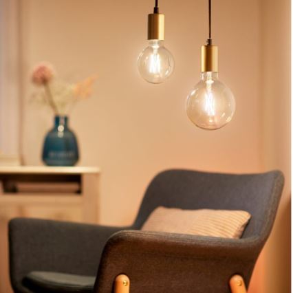 LED-pære dæmpbar FILAMENT G95 E27/6,7W/230V 2700-6500K CRI 90 Wi-Fi - WiZ