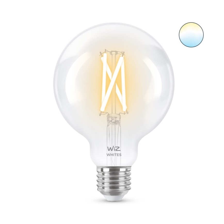 LED-pære dæmpbar FILAMENT G95 E27/6,7W/230V 2700-6500K CRI 90 Wi-Fi - WiZ