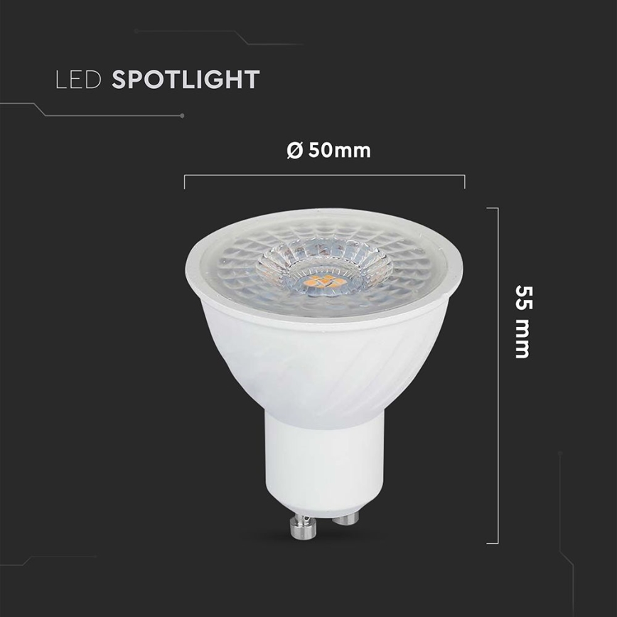 LED-pære dæmpbar GU10/6W/230V 4000K 110°