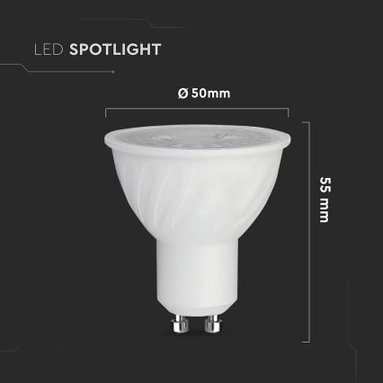 LED-pære dæmpbar GU10/6W/230V 6500K 38°