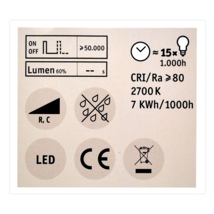 LED-pære dæmpbar GU10/7W/230V 2700K - Paulmann 28753