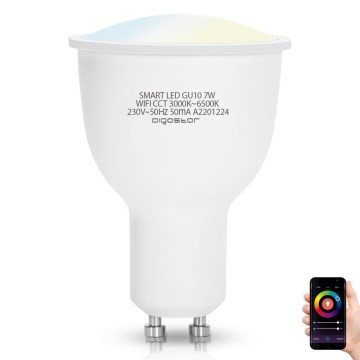 LED-pære dæmpbar GU10/7W/230V 3000-6500K Wi-Fi - Aigostar