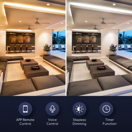 LED-pære dæmpbar GU10/7W/230V 3000-6500K Wi-Fi - Aigostar