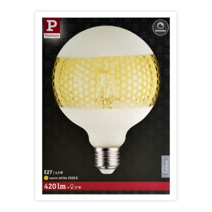 LED-pære dæmpbar KLASSISK G125 E27/4,5W/230V 2500K - Paulmann 28770