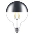 LED-pære dæmpbar med mirror spherical cap DECO Philips G125 E27/7,2W/230V 2700K