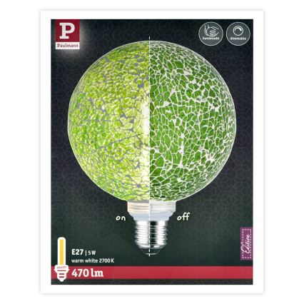 LED-pære dæmpbar MOSAIC G125 E27/5W/230V 2700K - Paulmann 28747