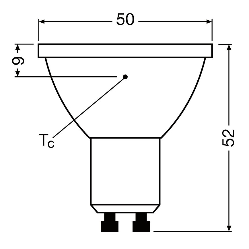 LED-pære dæmpbar PAR16 GU10/3,7W/230V 4000K CRI 90 - Osram